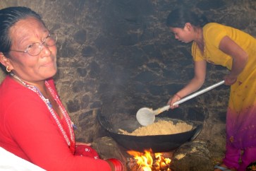 In many parts of rural Nepal, women spend on average of five hours a day in smoke-filled kitchens such as these, underming their health. Photo: IRIN/Naresh Newar