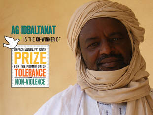 Ibrahim Ag Idbaltanat (Mali) - Co-winner of the UNESCO Madanjeet Singh Prize| Source: UNESCO