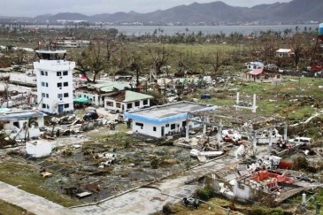 The airport in Tacloban City, the Philippines, was badly damaged in the wake of Typhoon Haiyan on 8 November 2013. Photo: courtesy of the Philippines Air Force | Source: UN News Centre