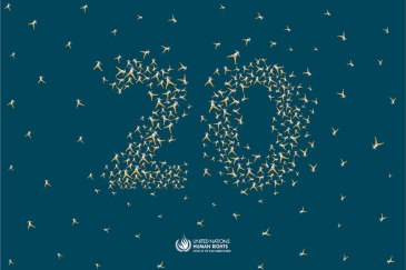 13 December 2013 -- Commemorating the 20th anniversary of the UN Human Rights Office. Credit: OHCHR