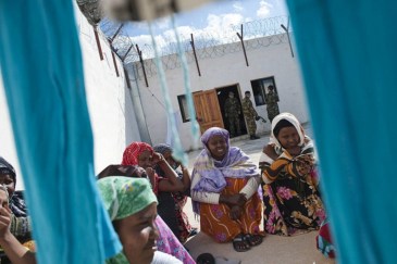 A group of African migrants in a detention centre in Malta. Photo: UNHCR/M. Edström