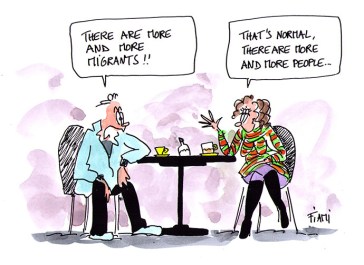 There are always more migrants... Do you know that there are more migrants than ever because of the growing world population? The absolute number of people migrating has risen from 154 million in 1990 to 232 million in 2013, yet for many years migrants have made up about 3% of the world's population. © OHCHR/ILO