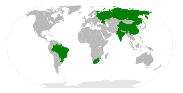 **Image: BRICS (Brazil, Russia, India, China, and South Africa) | Author: Cflm001 (talk) | Wikimedia Commons