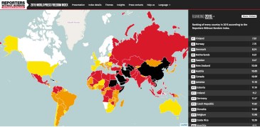 2015 World Press Freedom Index | Reporters Without Borders