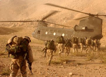 **US troops board a helicopter (Afghanistan) | U.S. Army photo by Staff Sgt. Kyle Davis | Wikimedia Commons