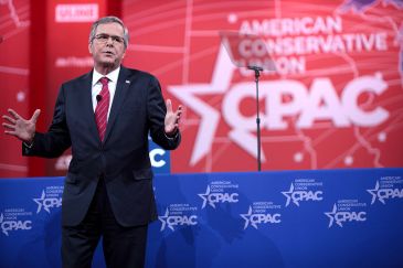 **Jeb Bush Jeb Bush speaking at the 2015 Conservative Political Action Conference (CPAC) in February 2015. | Author: Gage Skidmore | Wikimedia Commons