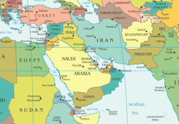 **Middle East map. By: W123 | Wikimedia Commons