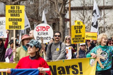**Image: Minneapolis anti-war protest: 'Stop Killer Drones', 5 May 2013 | Author: Tony Webster from Portland, Oregon, United States | Wikimedia Commons