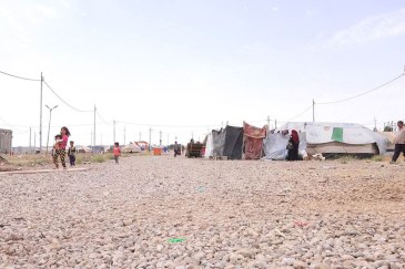Baharka IDP camp for displaced Iraqis on the outskirts of Erbil, northern Iraq. Photo: © UNICEF/Philip Hazou