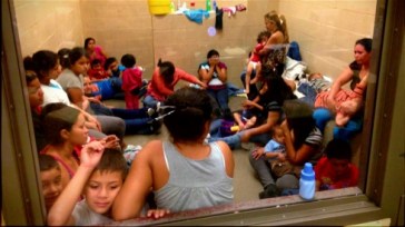 **Photo: Centre for Immigration Studies | Women and children detained at a border patrol station in Texas