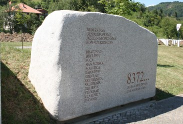 **Image: Srebrenica Genocide Memorial Stone at Potočari | The original uploader was The Dragon of Bosnia at English Wikipedia | Wikimedia Commons