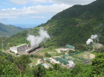Geothermal power station in the Philippines