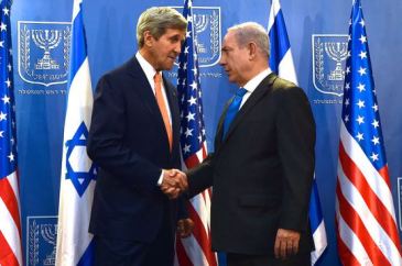  **Photo: U.S. Secretary of State John Kerry and Netanyahu, Jerusalem, 23 July 2014 | Author: U.S. Department of State | Source: https://www.flickr.com/photos/statephotos/14723426751 | Wikimedia Commons