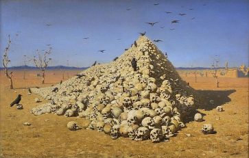 ***The Apotheosis of War (1871) by Vasily Vereshchagin | Tretyakov Gallery, Moscow Link back to Institution infobox template wikidata:Q183334 | Wikimedia Commons