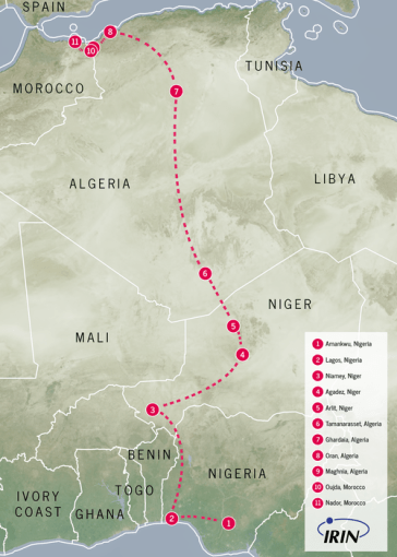 [Nigerian migrant] Lucky's journey from Nigeria to Morocco | Source: IRIN