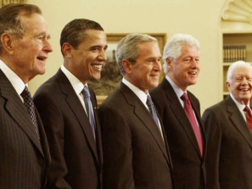 Former-US-Presidents-Bush-Sr-Obama-Bush-Clinton-Carter