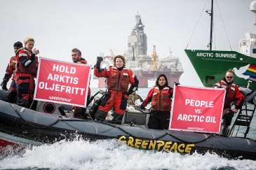 Greenpeace voyage to Bear Island to document its unique and pristine environment after Norwegian government grant four new licenses for drilling in the 23rd licensing round.
